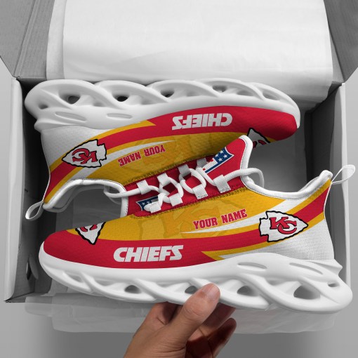 Kansas City Chiefs Personalized Yezy Running Sneakers