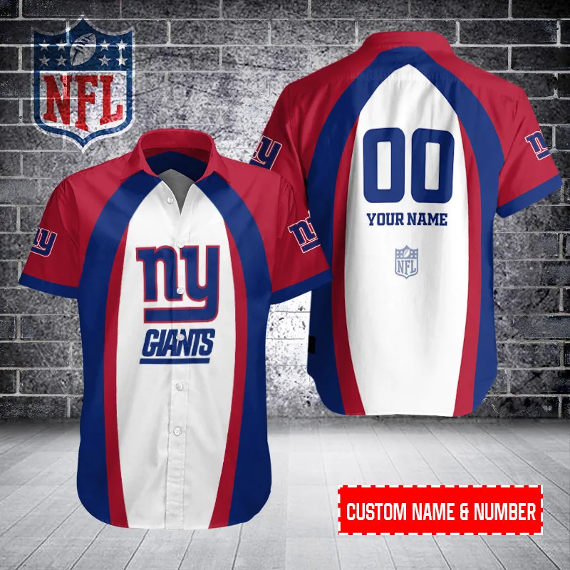 New York Giants Button Shirt Size Chart