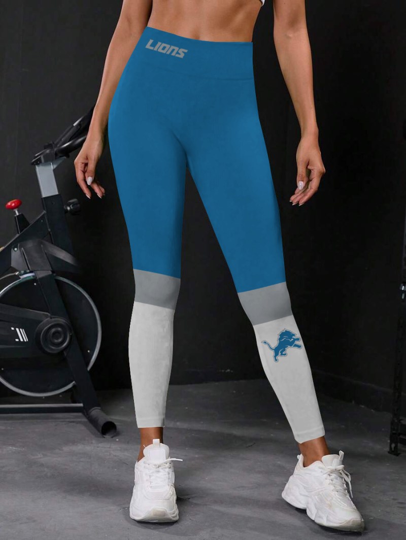 Detroit Lions High Waist Leggings
