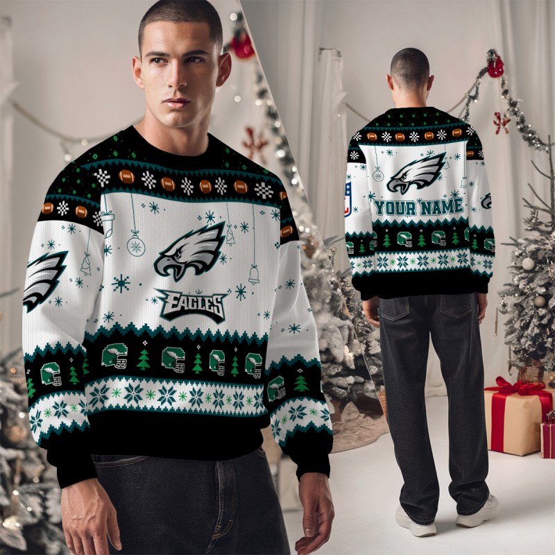 Philadelphia Eagles Premium Ugly Christmas Sweater