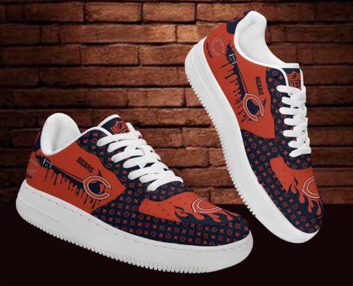 Chicago Bears AF1 Shoes - Top View