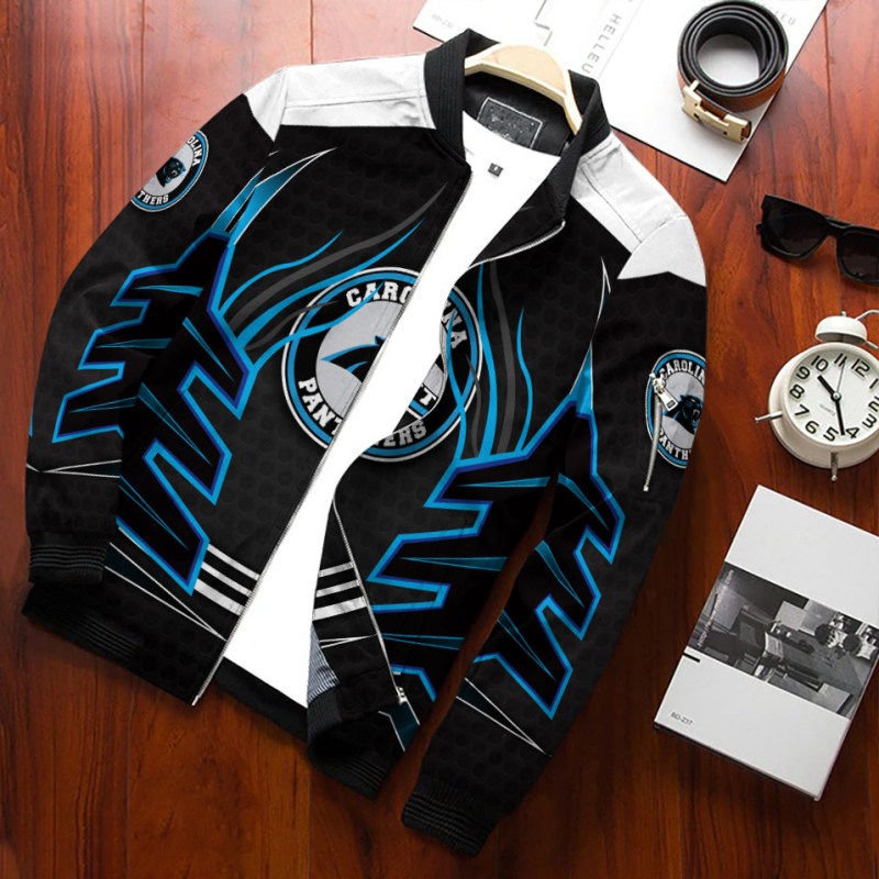 Detroit Lions Bomber Jacket Back View