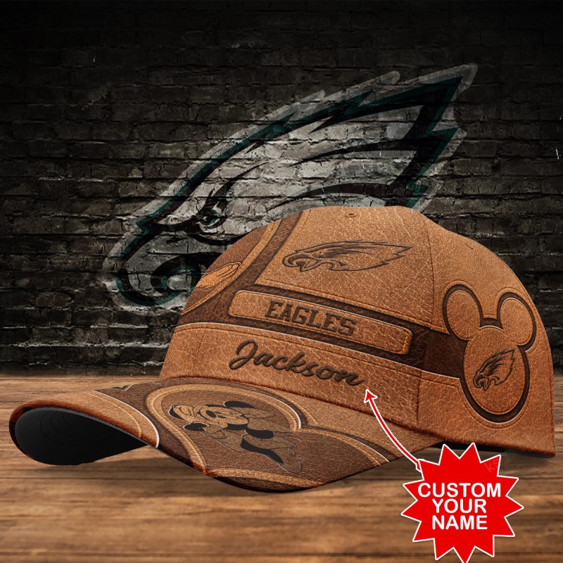 Philadelphia Eagles Personalized Classic Cap Side View