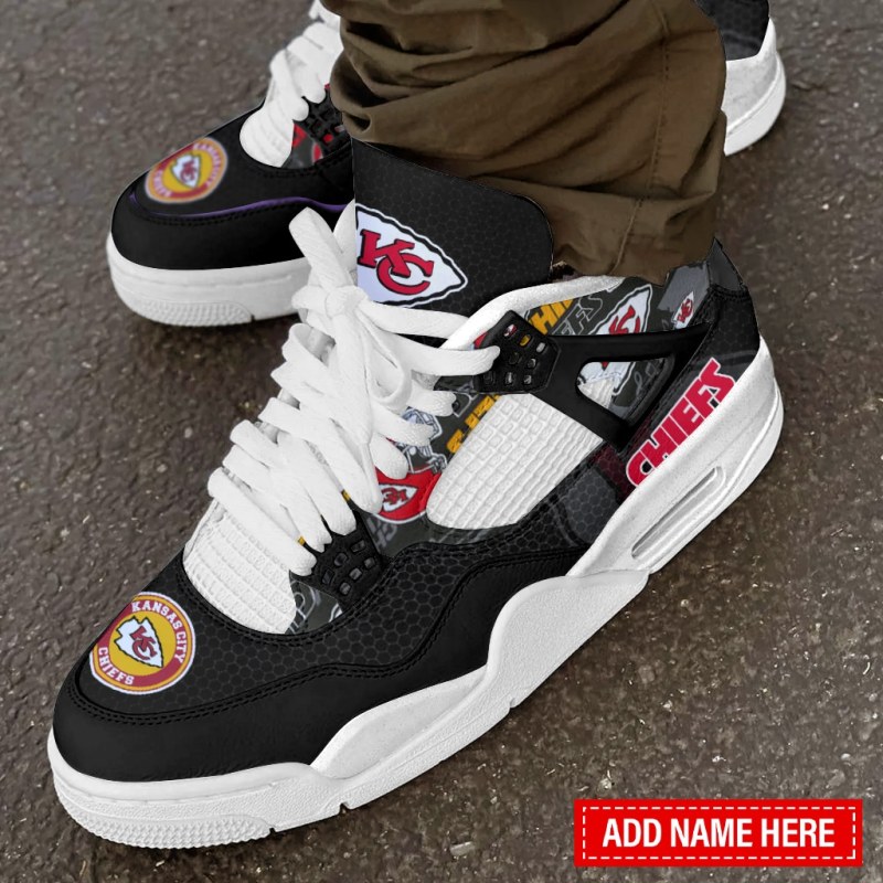 Kansas City Chiefs Personalized AJ4 Sneaker 6