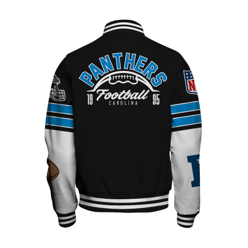 Carolina Panthers Varsity Jacket Details