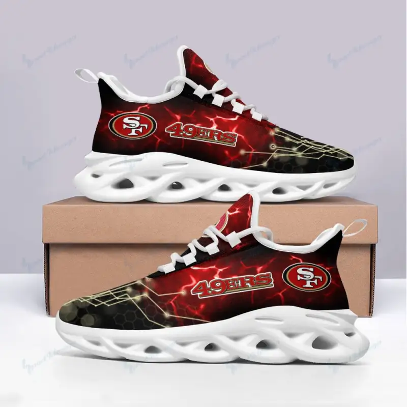San Francisco 49ers Yezy Running Sneakers Image 3