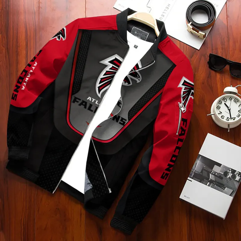 Atlanta Falcons Bomber Jacket Side View