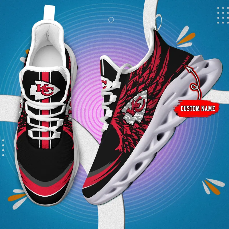 Kansas City Chiefs Personalized Yeezy Running Sneakers