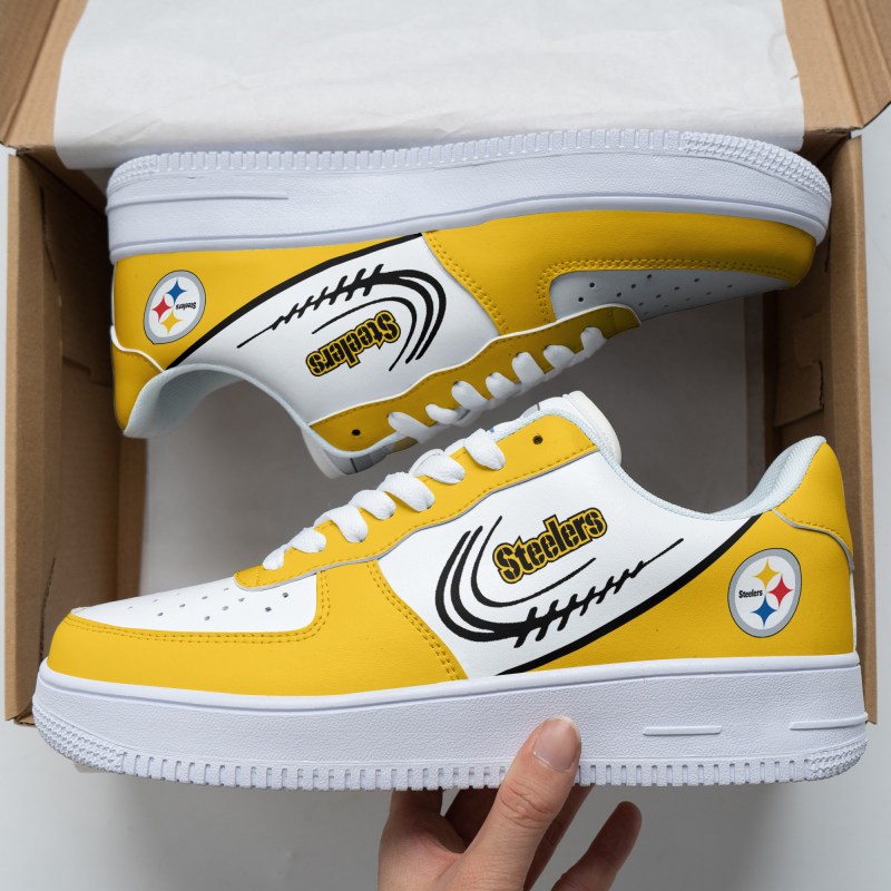 Pittsburgh Steelers AF1 Shoes Front View