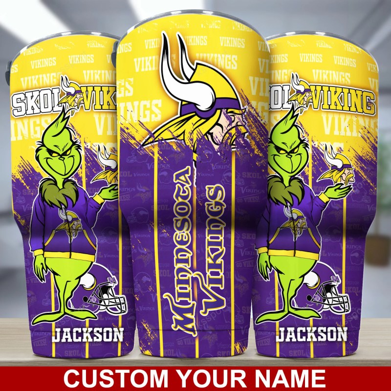 Minnesota Vikings Personalized Tumbler Image 1