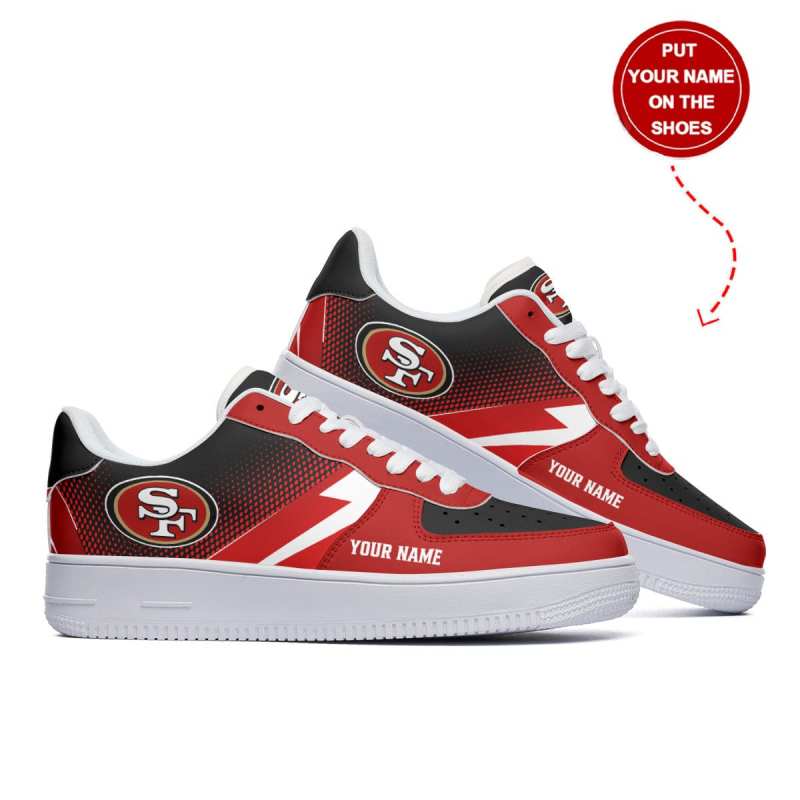 San Francisco 49ers Personalized AF1 Shoes I0VAA