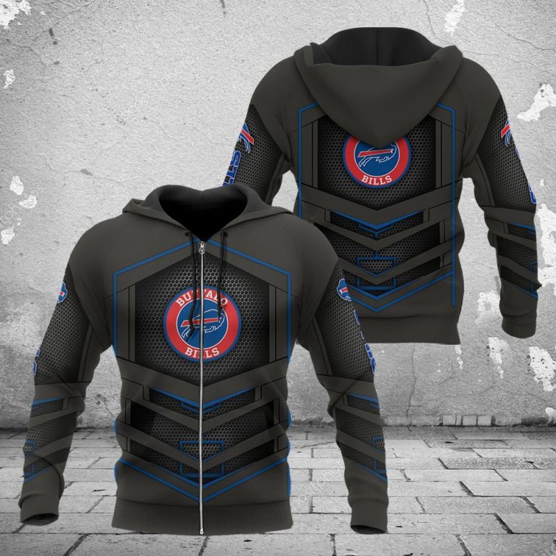 Buffalo Bills Limited Hoodie S602 - Back View