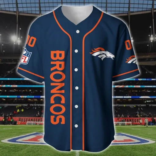 Denver Broncos Personalized Jersey Back View