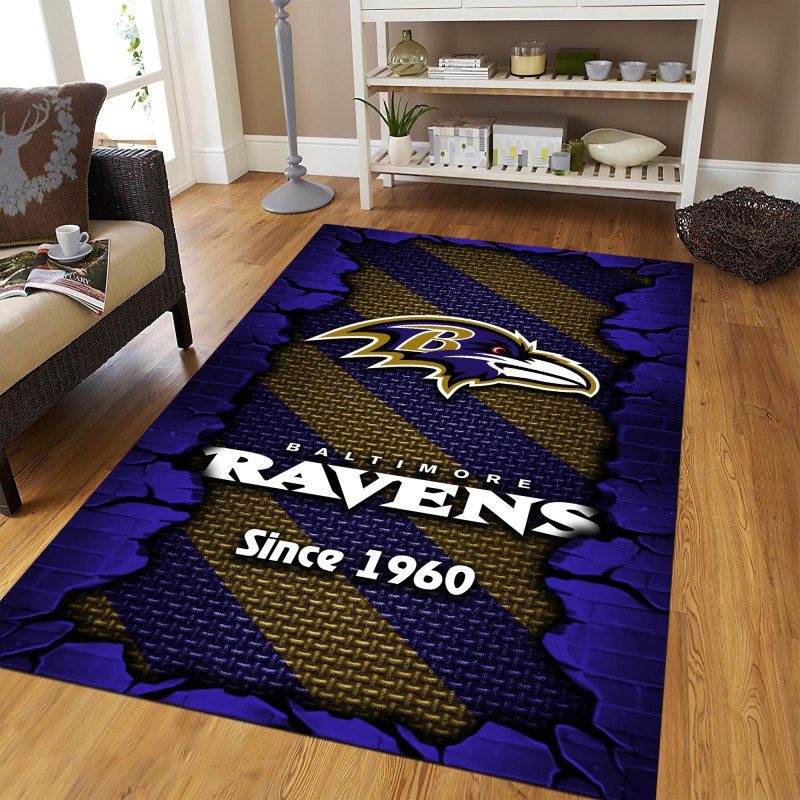 Baltimore Ravens Rectangle Rug