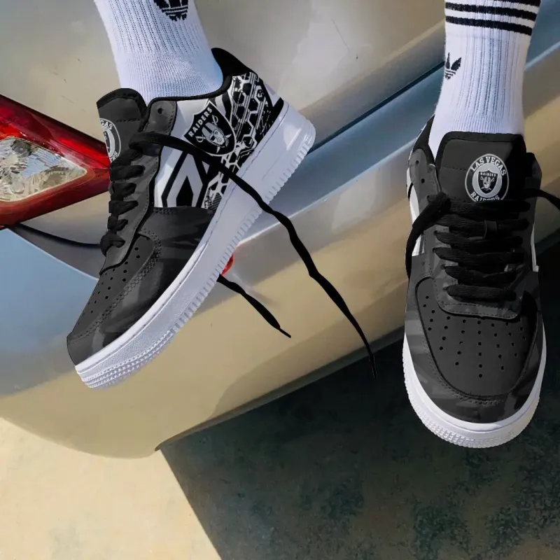 Las Vegas Raiders AF1 Shoes 339 Top View