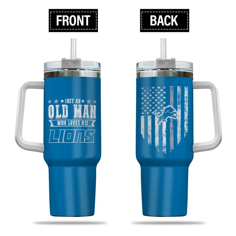 Detroit Lions 40oz Tumbler - Image 1