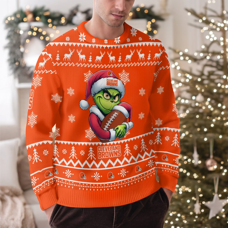 Cleveland Browns Ugly Christmas Sweater Outdoor