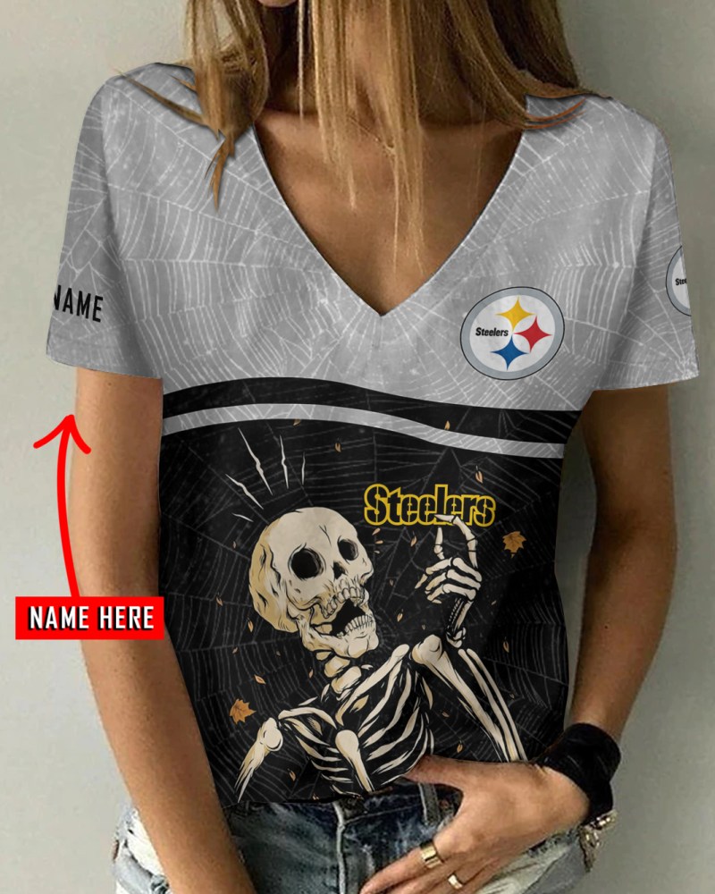 Pittsburgh Steelers V-neck T-shirt