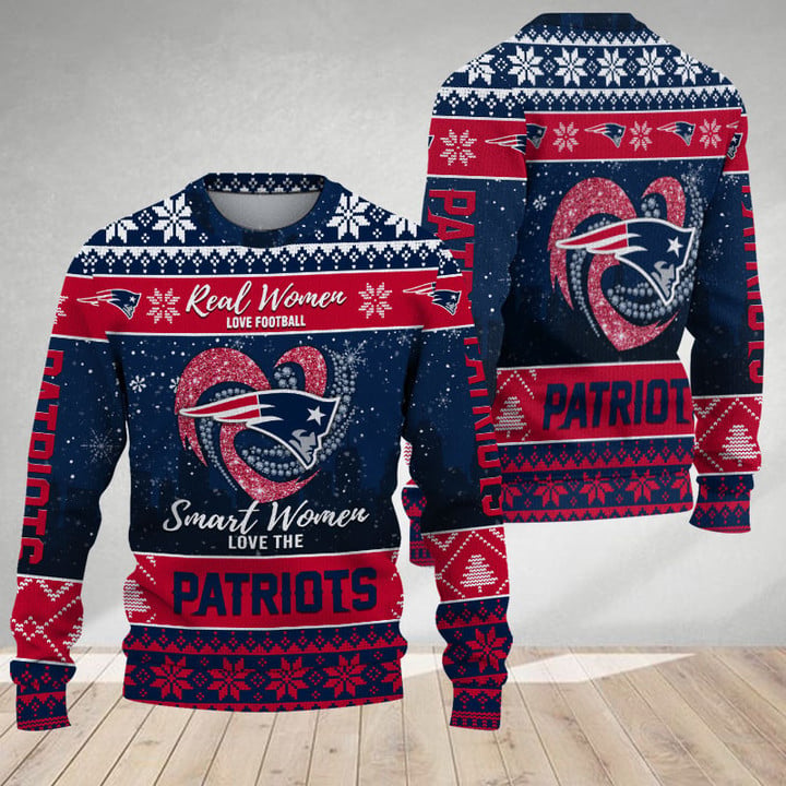 New England Patriots Woolen Sweater Back View