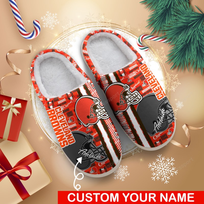 Cleveland Browns Personalized Slipper