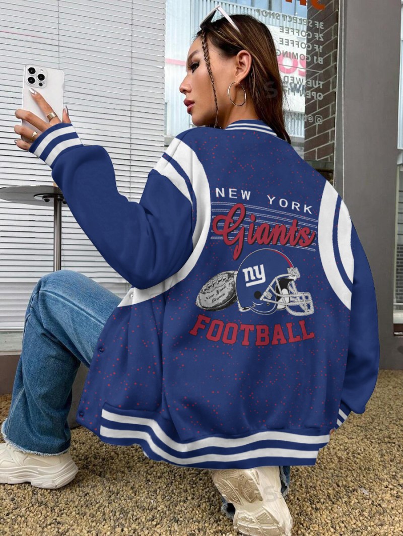 New York Giants Varsity Jacket Back