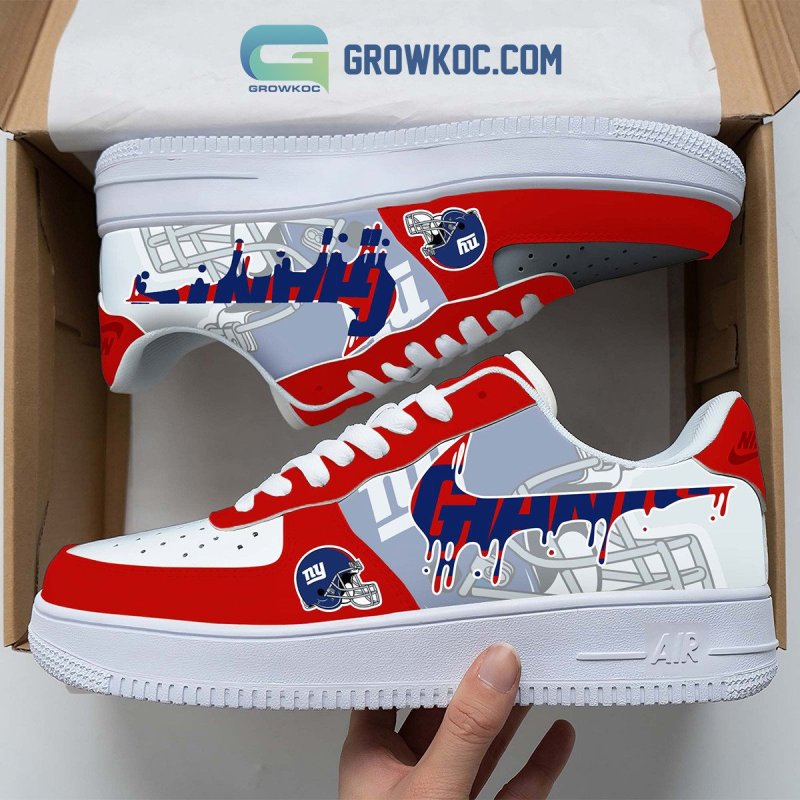 New York Giants Personalized Colorful AF1-1 Shoes