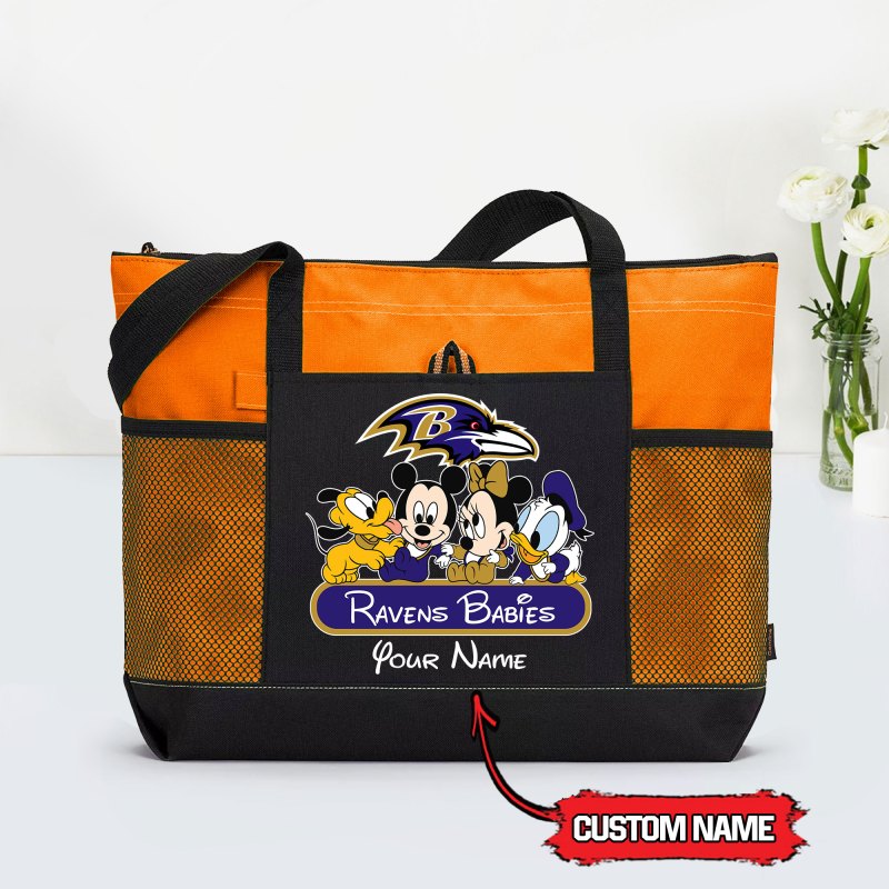 Baltimore Ravens Tote Bag Orange