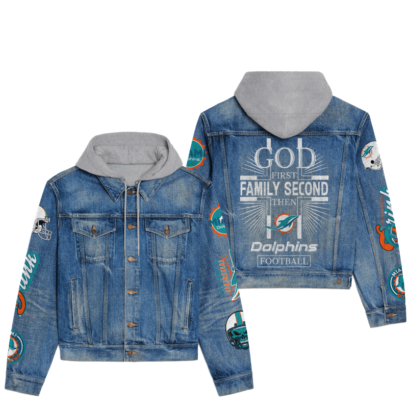 Miami Dolphins Denim Jacket