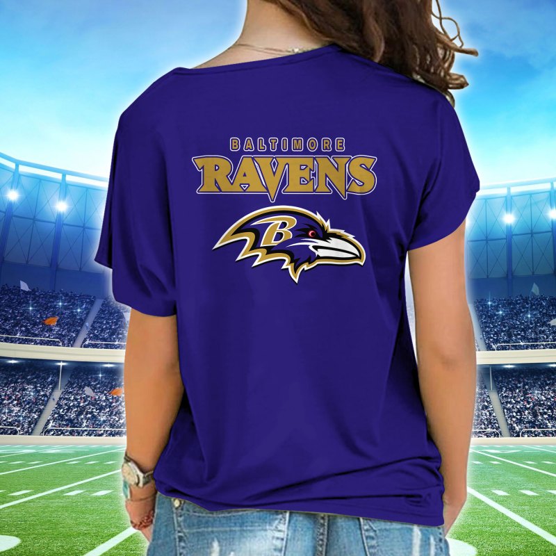 Baltimore Ravens One Shoulder Shirt Back