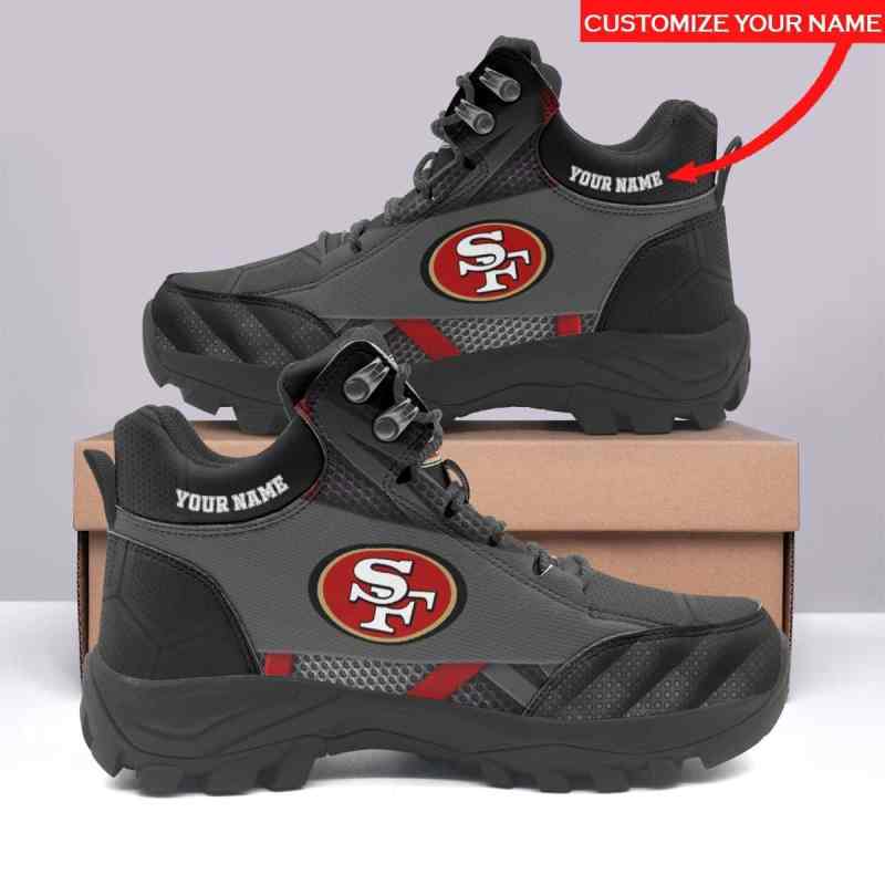 San Francisco 49ers Personalized Hiking Shoes