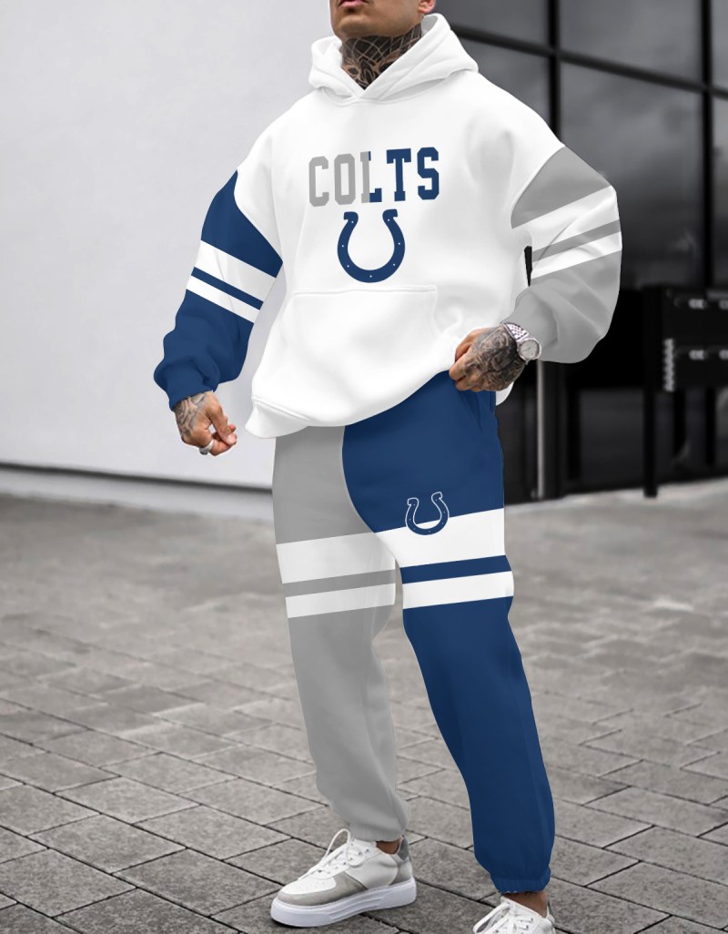 Indianapolis Colts Combo Pullover Hoodie and Sweatpants