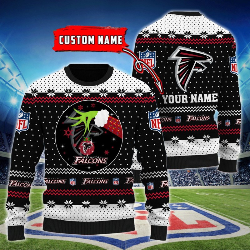 Atlanta Falcons Personalized Woolen Sweater