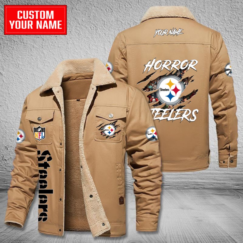 Pittsburgh Steelers Coffee Bomber Jacket