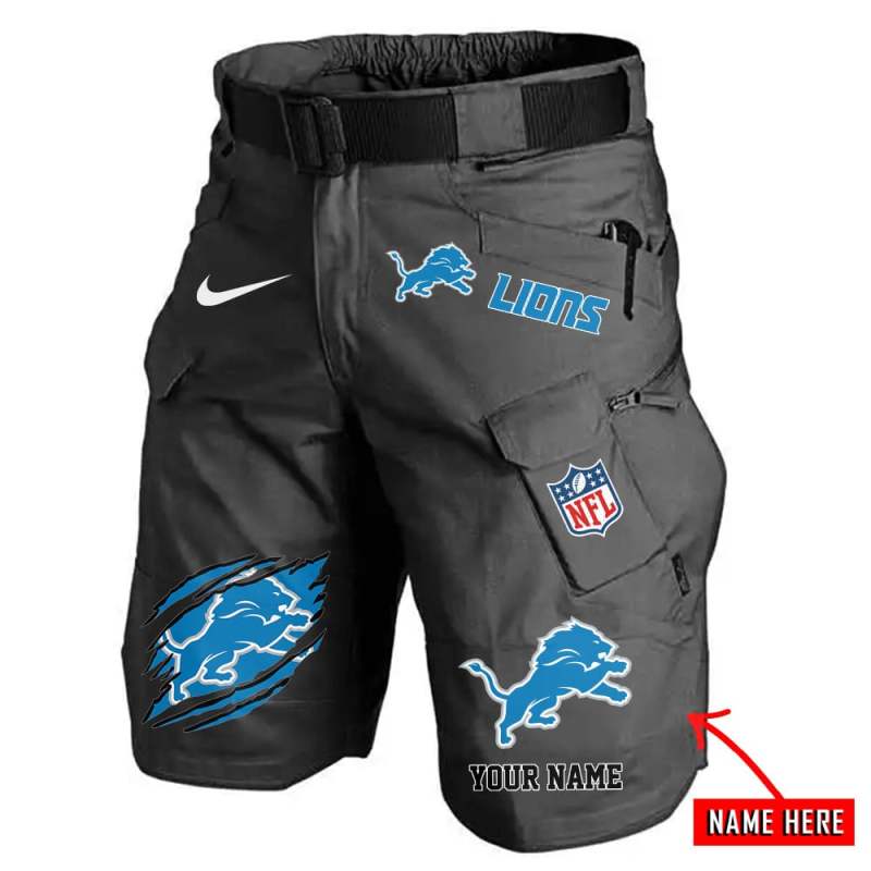 Detroit Lions Front Pockets Men Shorts