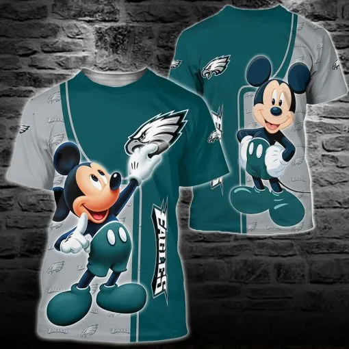 Philadelphia Eagles Mickey All Over Printed Sweater Back View