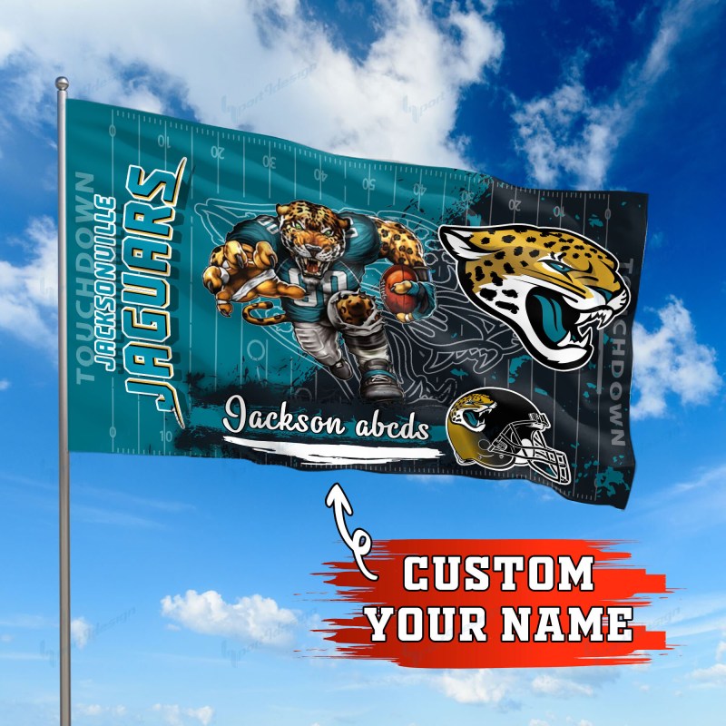 Jacksonville Jaguars Personalized Flag