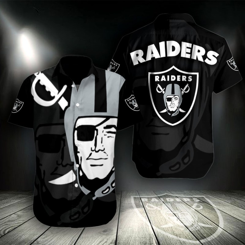 Sizing Chart for Las Vegas Raiders Button Shirt BG904