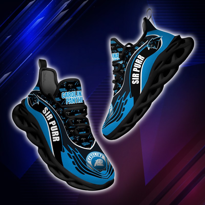 Carolina Panthers Yezy Running Sneakers