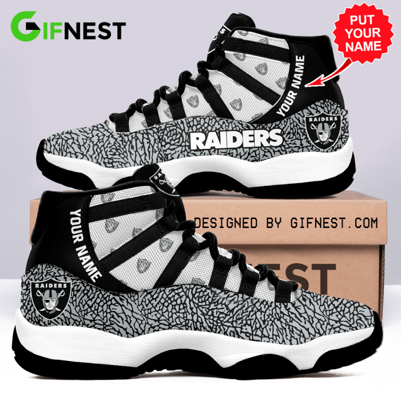 Las Vegas Raiders Personalized AJD11 Sneakers