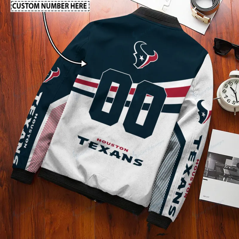 Buffalo Bills Personalized Bomber Jacket Back View