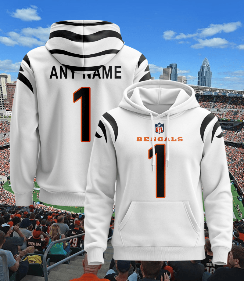 Cincinnati Bengals Personalized Football Hoodie