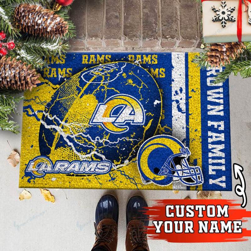 Los Angeles Rams Personalized Doormat