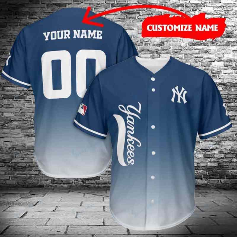New York Yankees Personalized Baseball Jersey