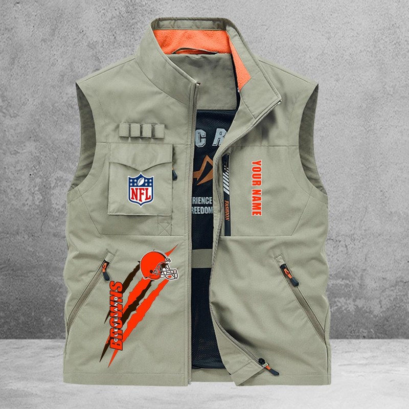 Cleveland Browns Multi-Pockets Vest
