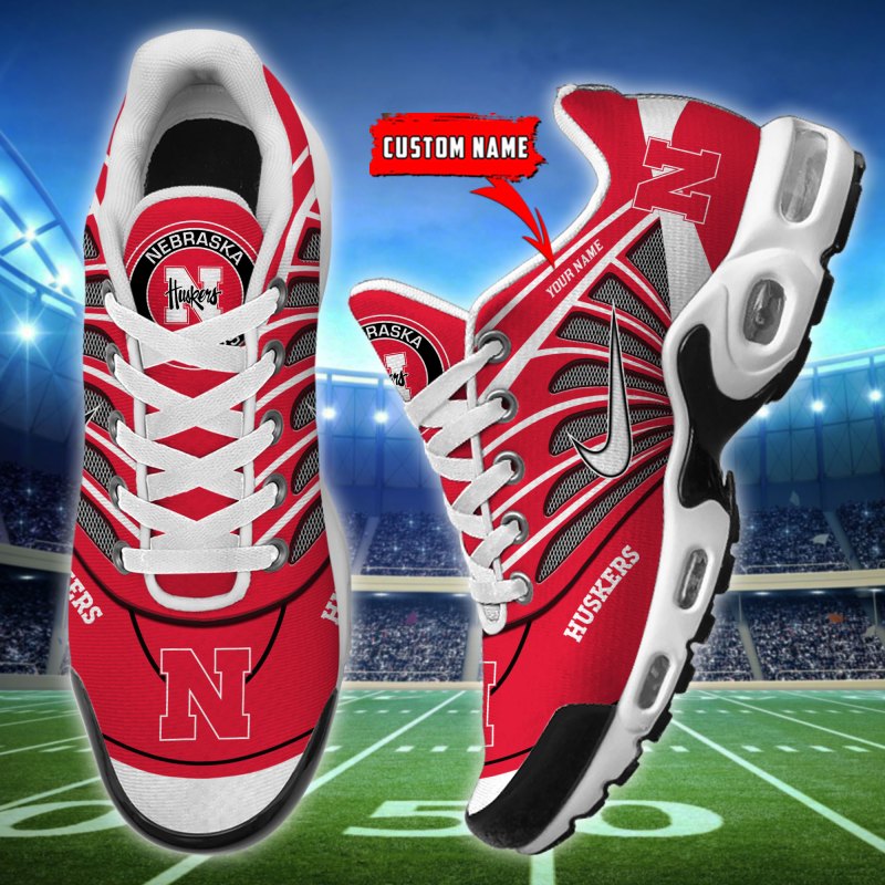 Nebraska Cornhuskers Personalized T-N Youth Sneakers Side View