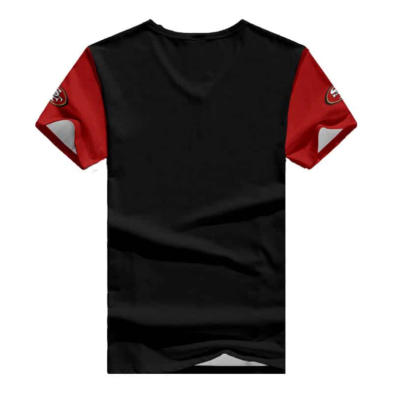 Another view of San Francisco 49ers Summer V-neck Women's T-shirt