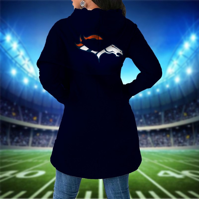 Denver Broncos Women Irregular Hoodie Image 1