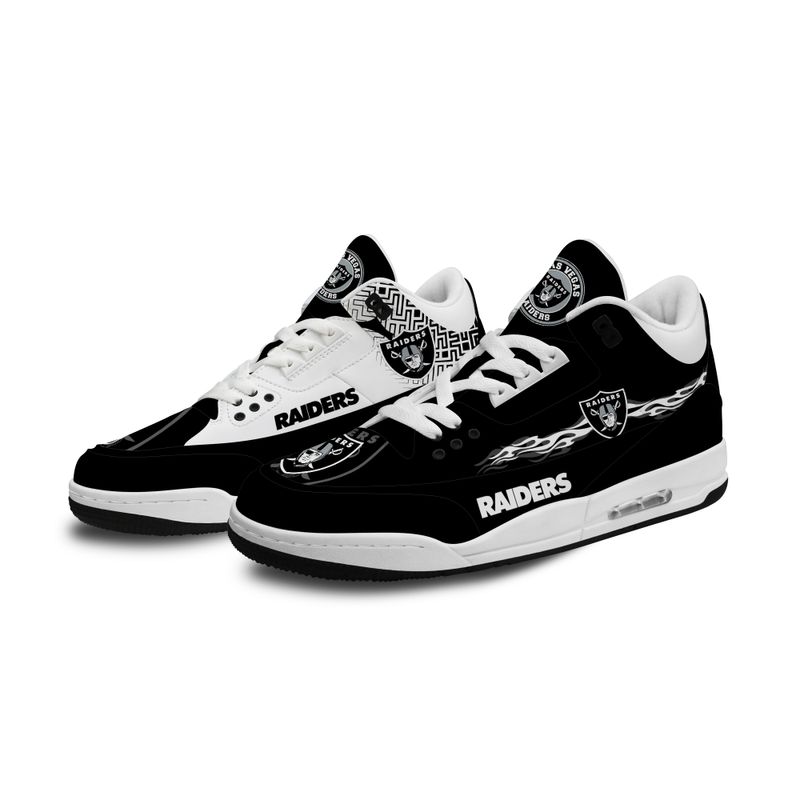 Las Vegas Raiders JD03 White Shoes