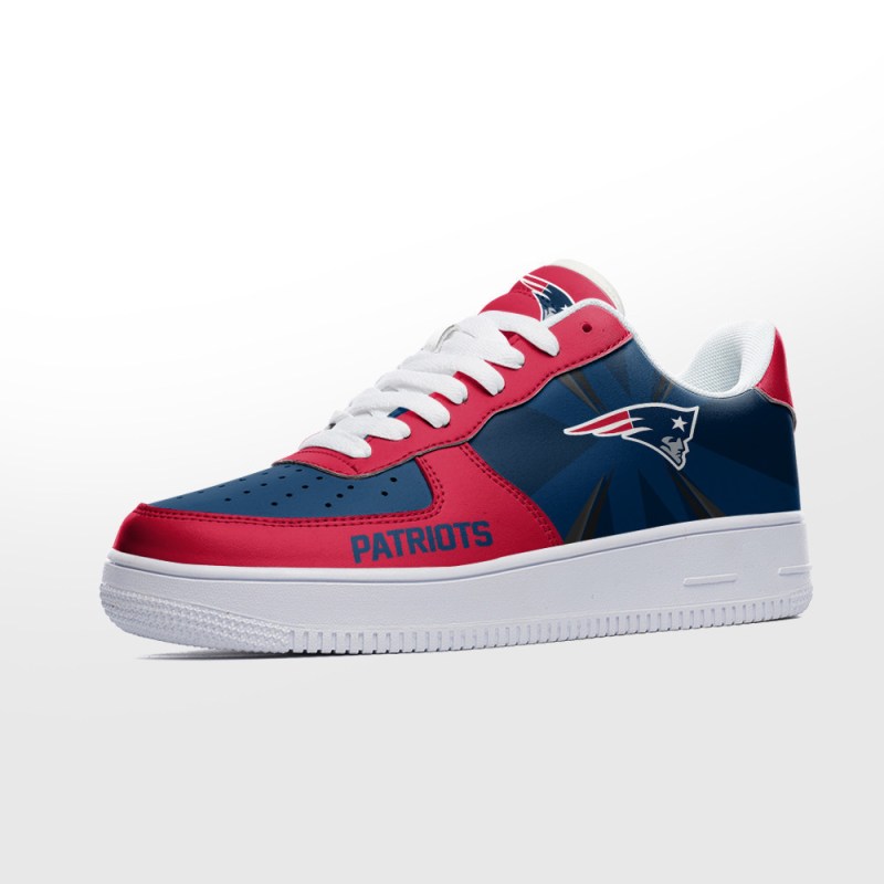 NFL New England Patriots Custom Air Force 1 Sneakers Side View