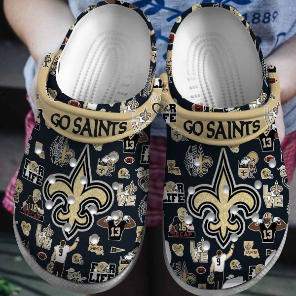 New Orleans Saints Clogs